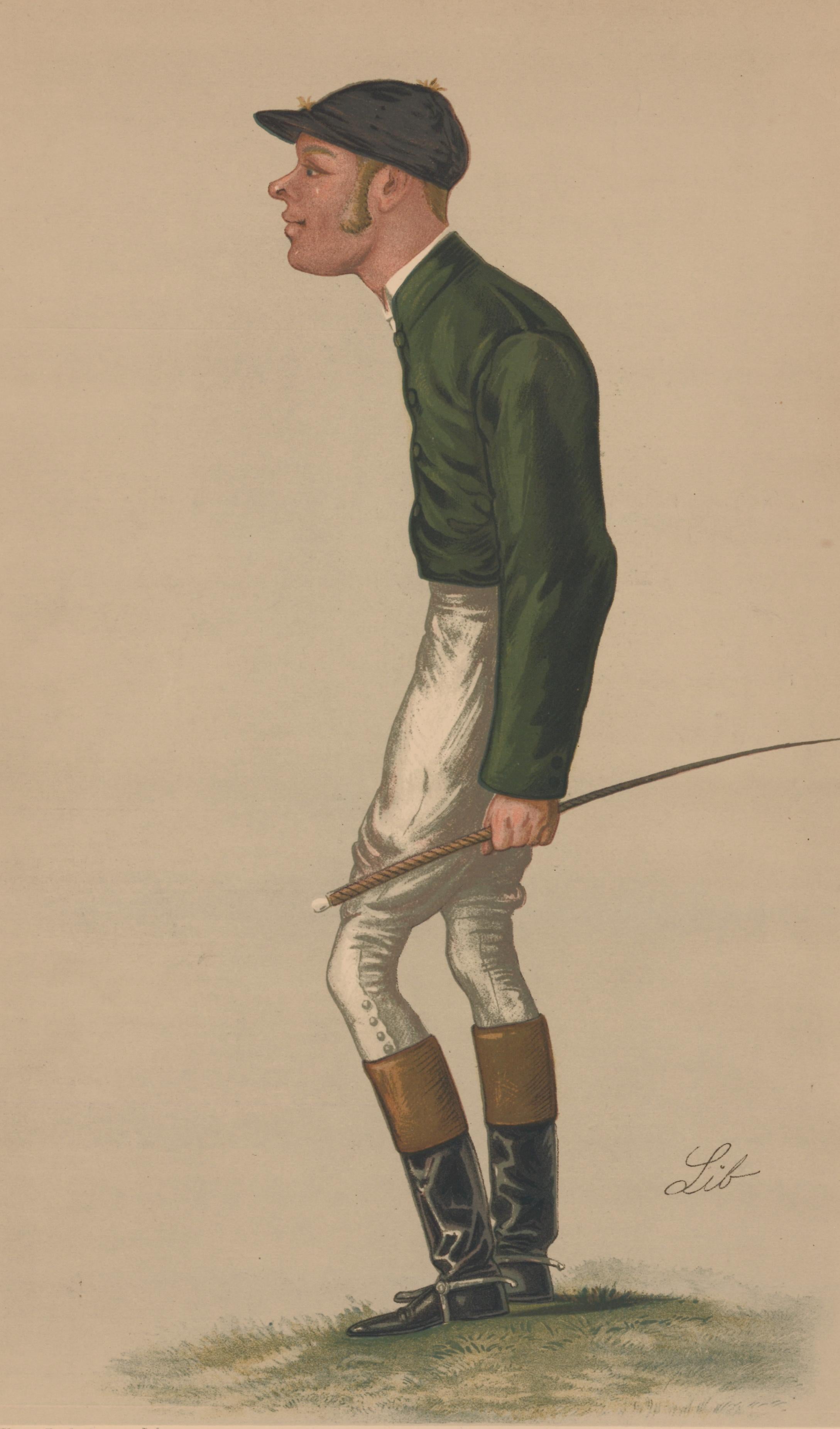 Unknown Portrait Print – „“Mr Abington“ Waschtisch Jockey
