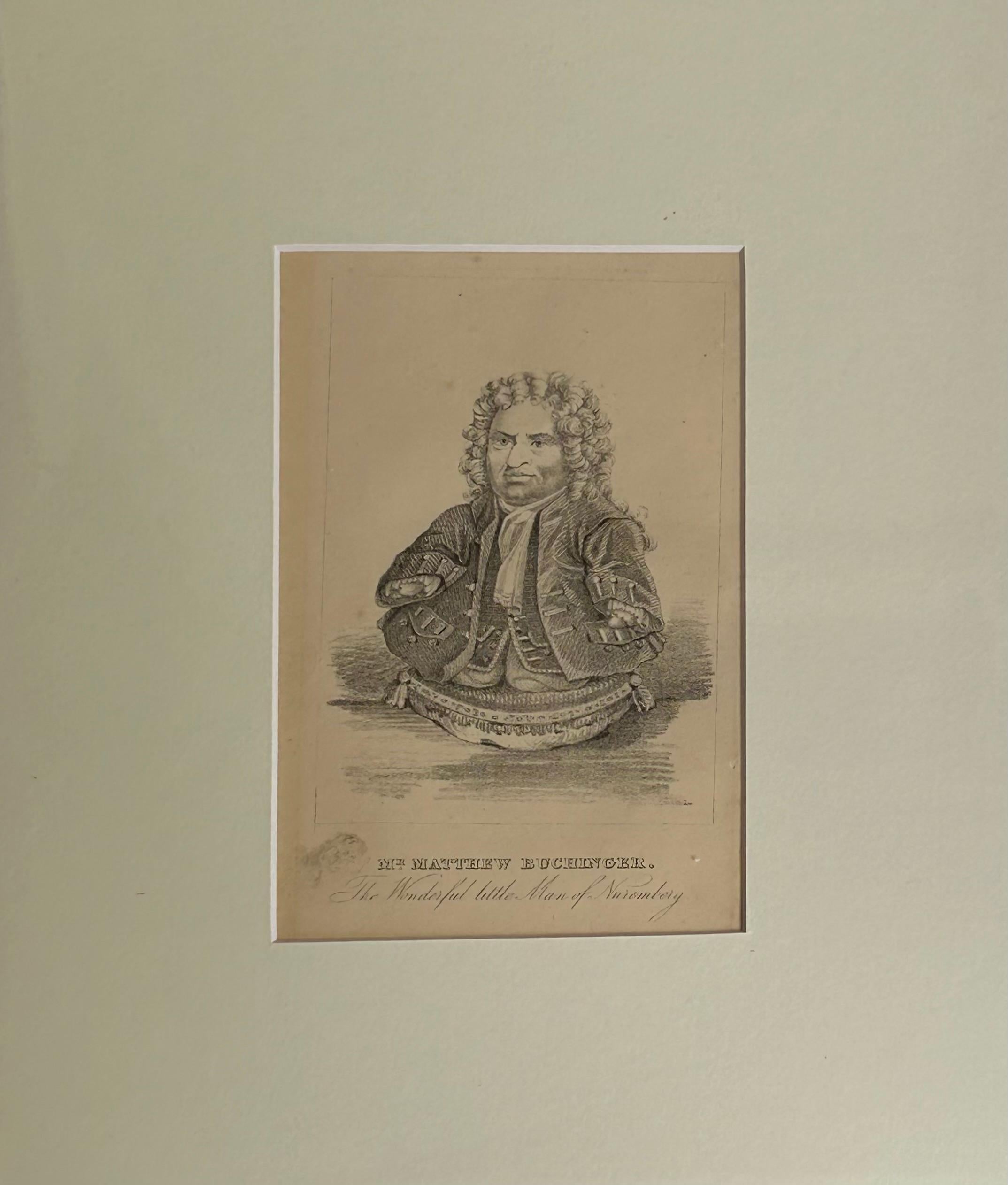 Mr Matthew Buchinger - The Wonderful Little Man of Nuremberg - Print by Unknown