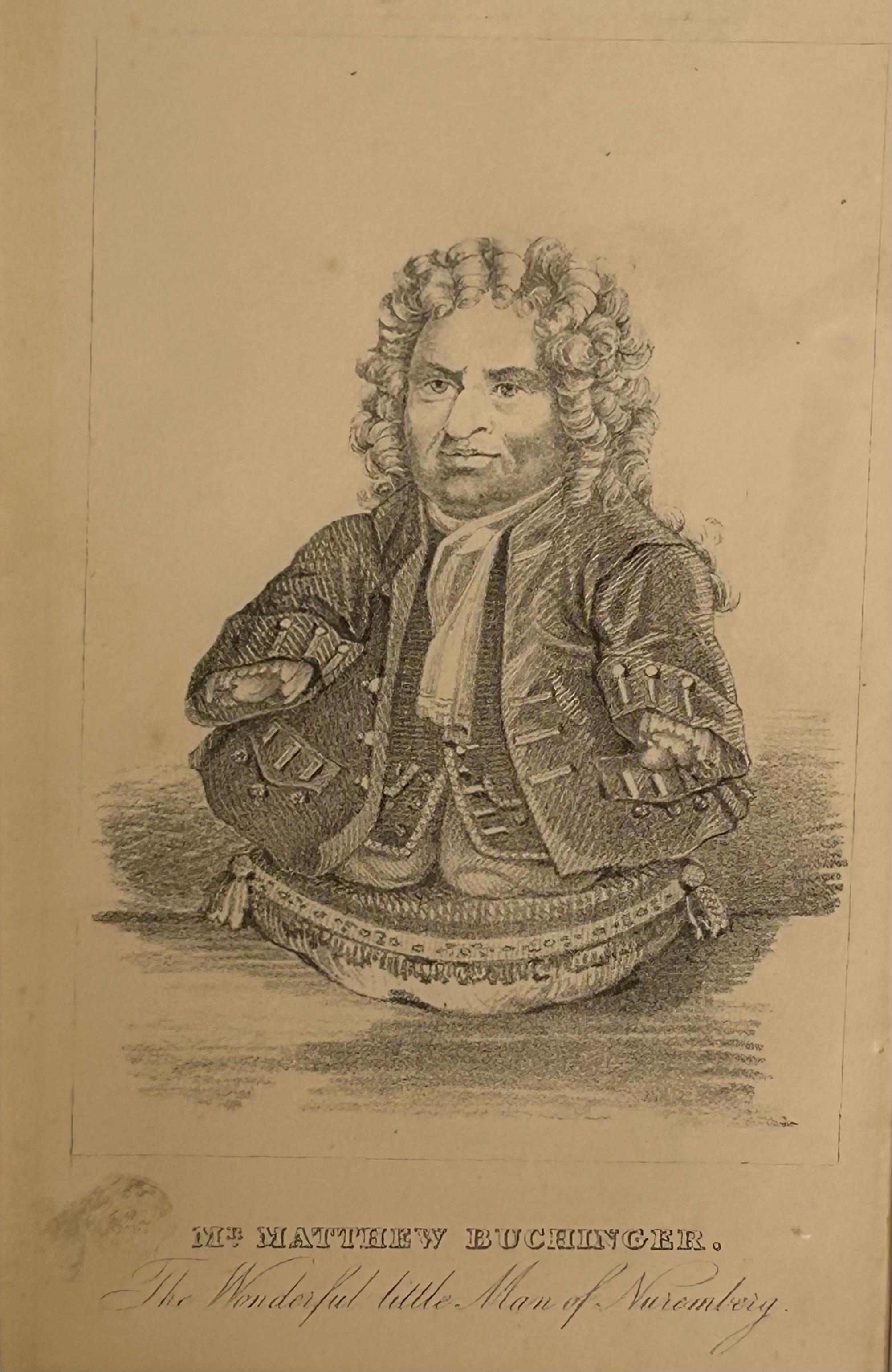Unknown Figurative Print - Mr Matthew Buchinger - The Wonderful Little Man of Nuremberg