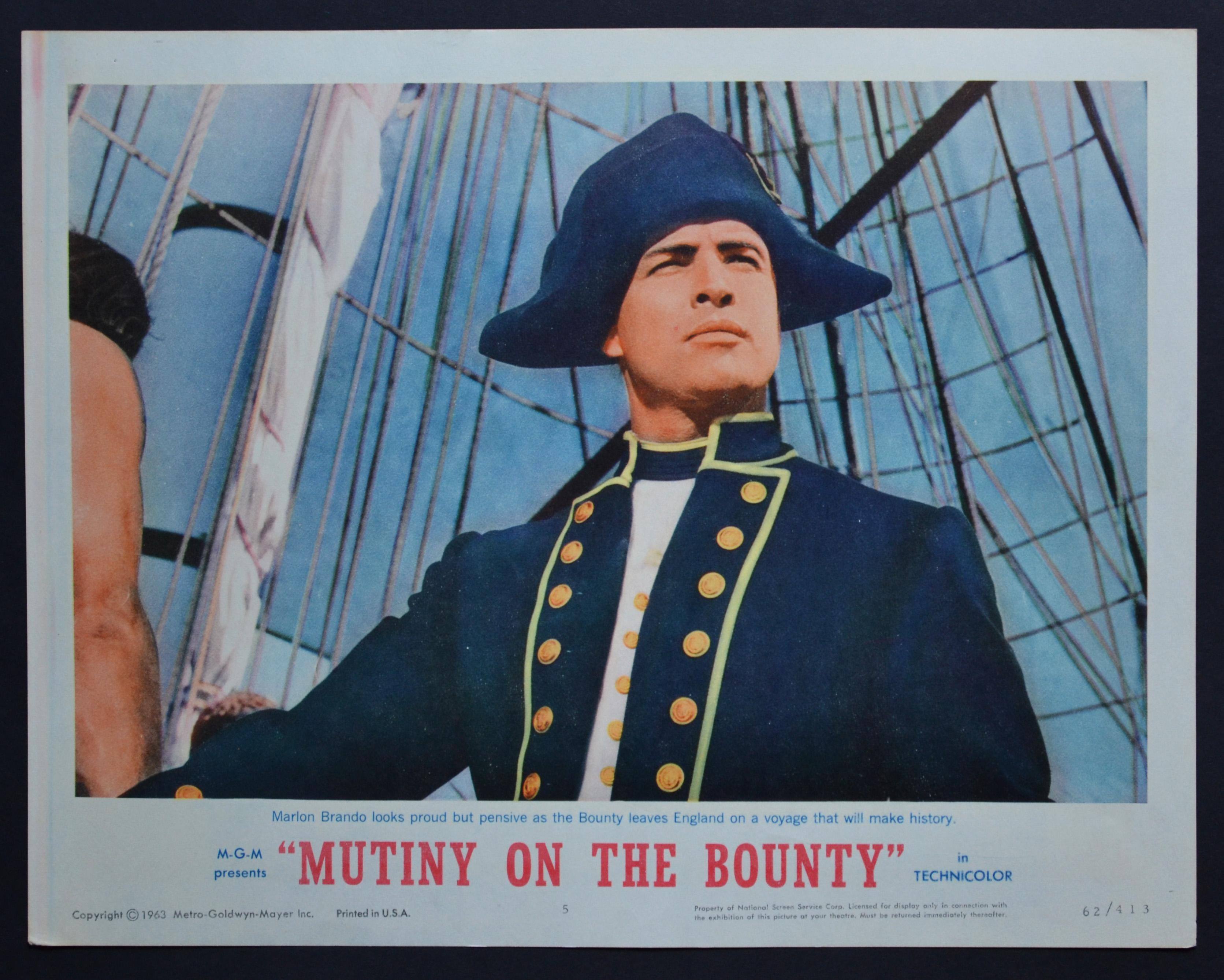 Unknown Interior Print - „MUTINY ON THE BOUNTY“ Original American Lobby Card of the Movie, USA 1962.