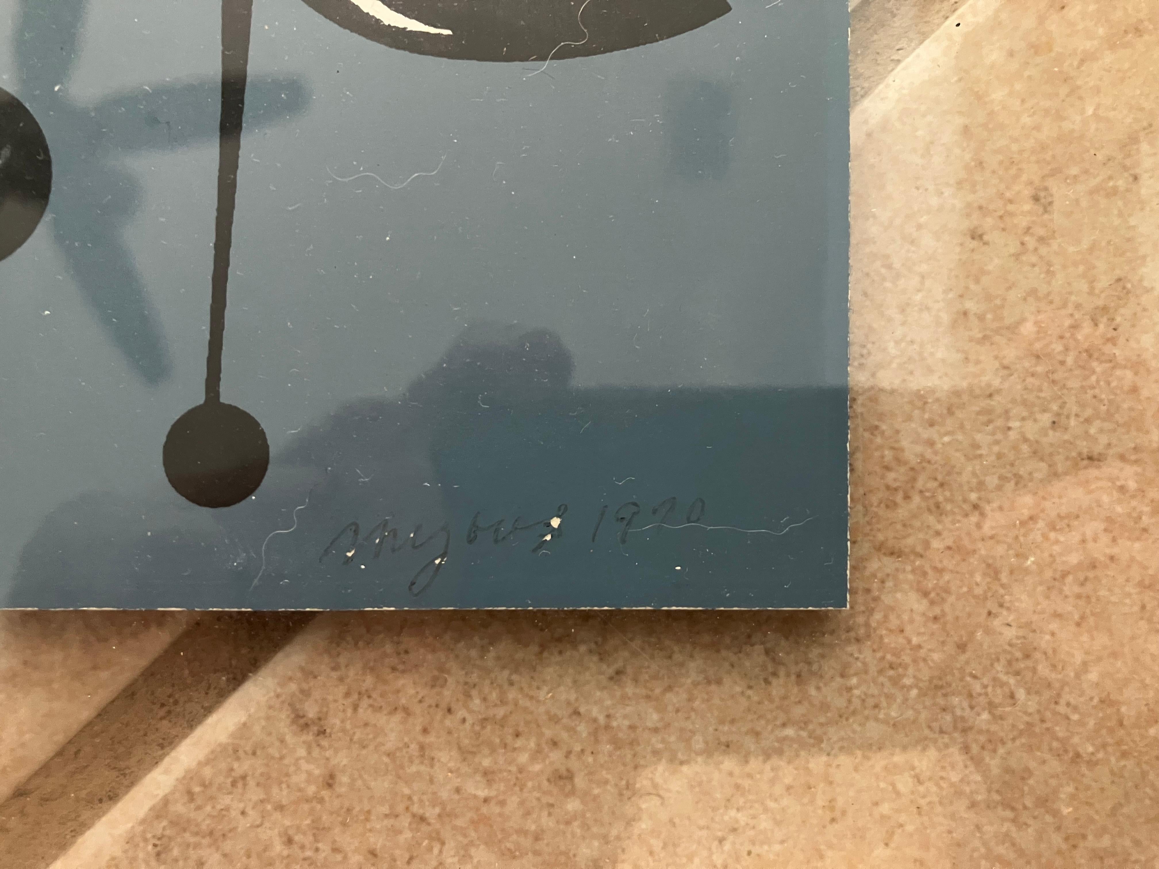 Une pièce mystérieuse très intéressante. Je pense qu'il s'agit d'une sérigraphie car j'ai demandé un autre avis. À la loupe, on a l'impression qu'il pourrait s'agir de peinture vivante, mais une personne que je respecte pense qu'il s'agit d'une