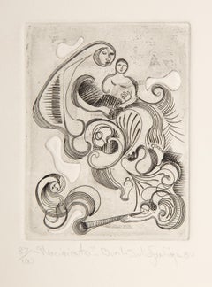 Nacimiento, Modern Etching by Julio Santiago