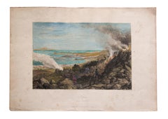 Napoli Landscape - Etching on Paper - 19th Century