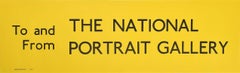 National Portrait Gallery, London England Routemaster Bus sign c. 1970 poster