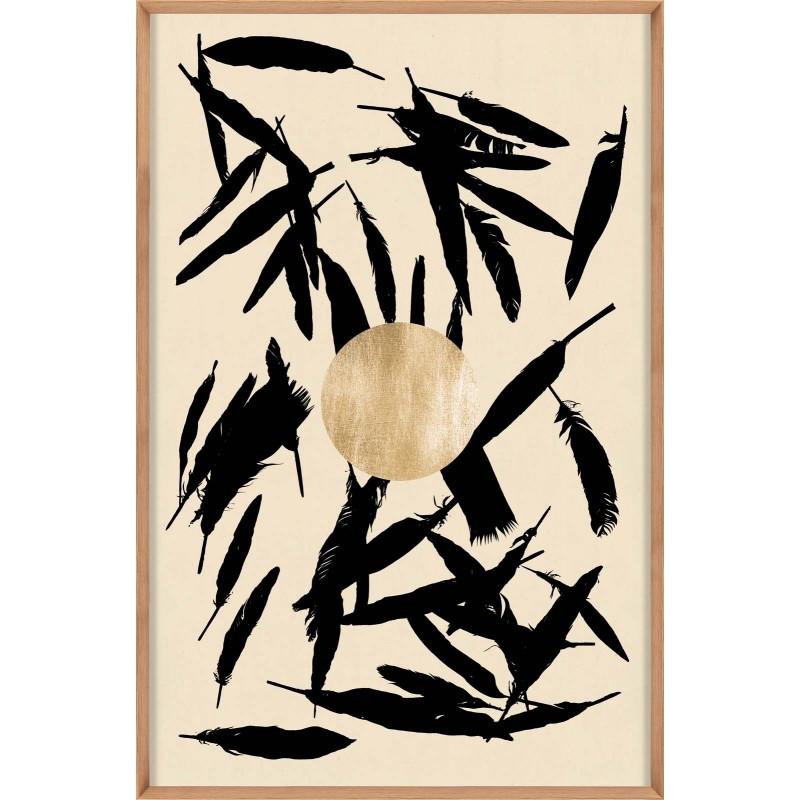 Unknown Print - Nature Rise 2, gold mylar, unframed