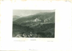 Nazareth aus Nazareth  - Originallithographie - Mitte des 19. Jahrhunderts