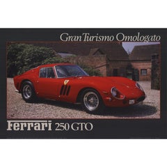 Vintage Neill Bruce 'Ferrari 250 GTO' 1987- Offset Lithograph