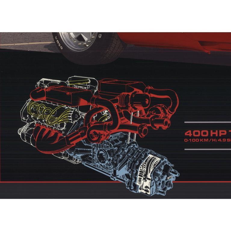 Neill Bruce 'Ferrari GTO' 1985- Offset Lithograph For Sale 2