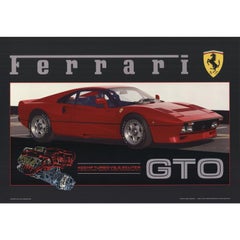 Neill Bruce 'Ferrari GTO' 1985- Litografia offset