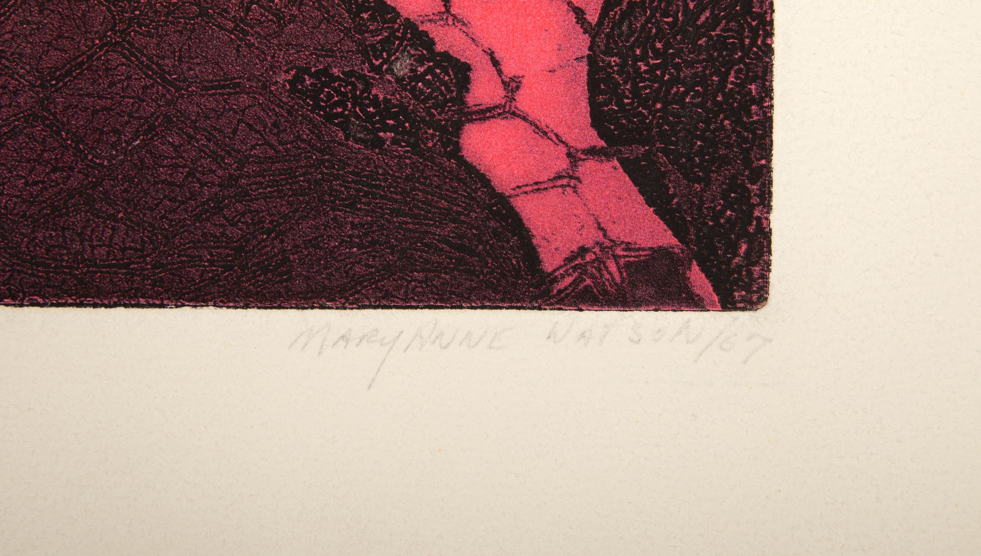 Net, Abstract Expressionist Etching and Aquatint by Mary Anne Watson For Sale 3