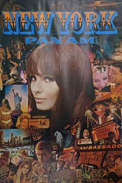 NEW YORK PAN AM POSTER FROM 1967