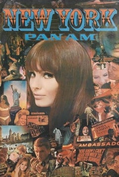 Vintage NEW YORK PAN AM POSTER FROM 1967