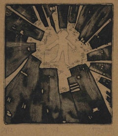 New York's Skyscrapers - Etching - Mid-20th Century