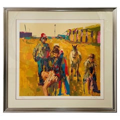 Nicola Simbari " La Famille du Cirque" Serigrafía o Grabado, Firmado y Numerado