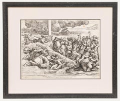 Nicolas Chaperon (1612-1656) After Raphael - Engraving, Crossing the Red Sea