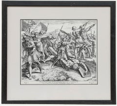 Nicolas Chaperon (1612-1656) After Raphael - Engraving, David and Goliath