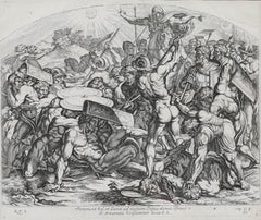 Nicolas Chaperon (1612-1656) After Raphael - Engraving, Joshua's Command