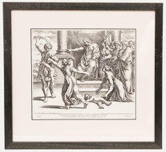 Nicolas Chaperon (1612-1656) After Raphael - Engraving, Judgement of Solomon