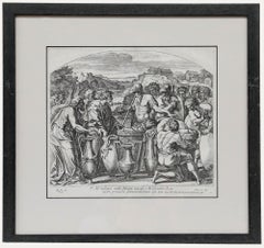 Nicolas Chaperon (1612-1656) After Raphael - Engraving, Melchizedek's Blessing
