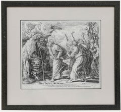 Nicolas Chaperon (1612-1656) After Raphael - Engraving, Moses Strikes the Rock