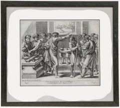 Nicolas Chaperon (1612-1656) After Raphael - Engraving, Samuel Anoints David