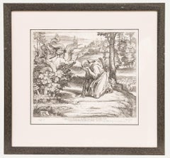 Nicolas Chaperon (1612-1656) After Raphael - Engraving, The Burning Bush