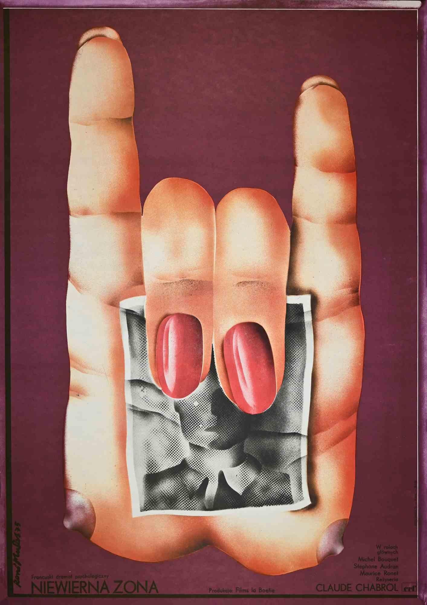 Unknown Figurative Print - Niewierna Zona (Unfaithful Wife) - Vintage Poster - 1975