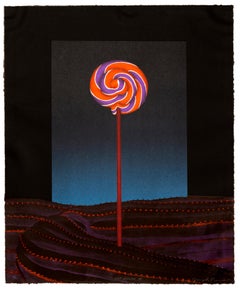 Flor nocturna IV, Serigrafía surrealista firmada