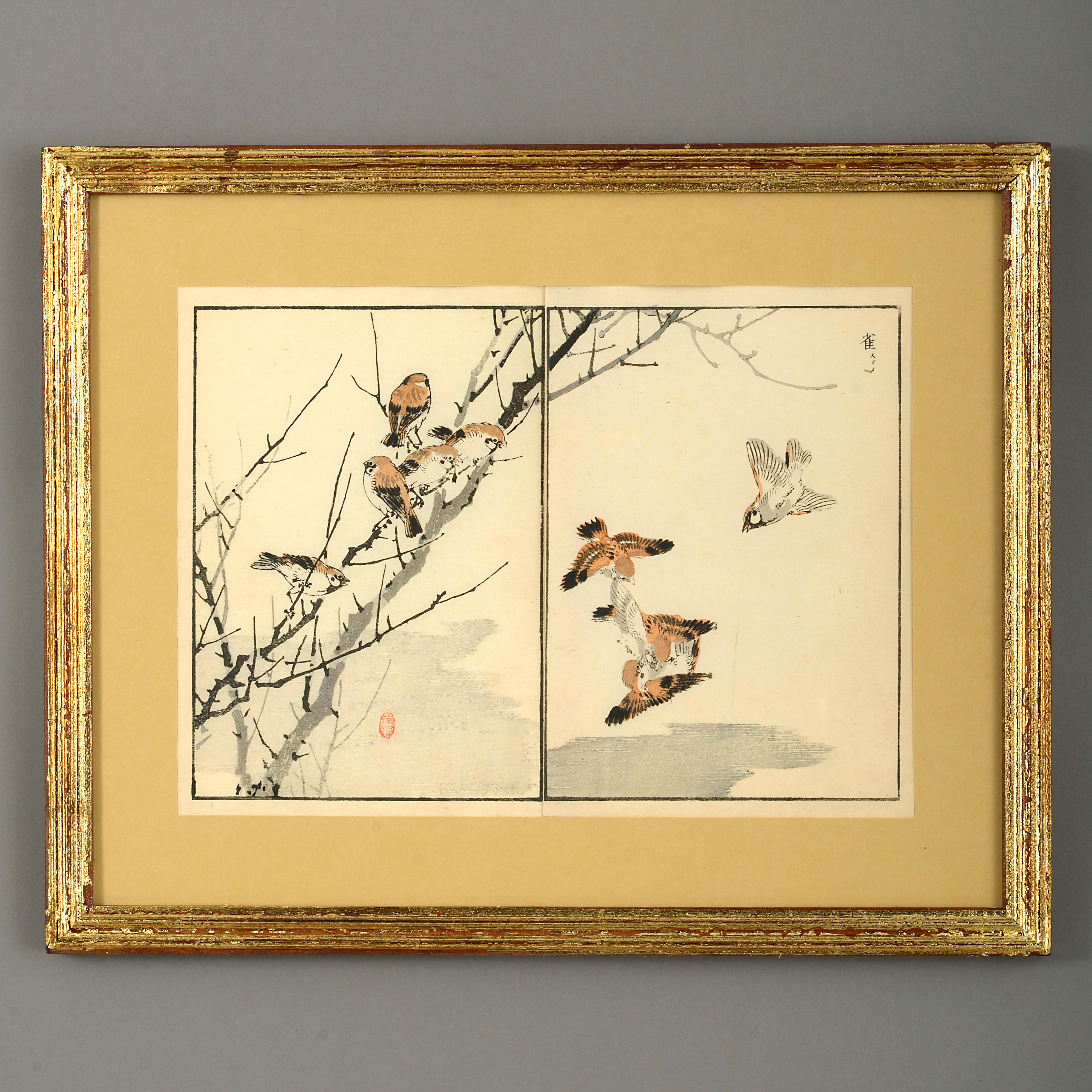Neuf estampes sur bois de la fin du XIXe siècle de la période Meiji 6
