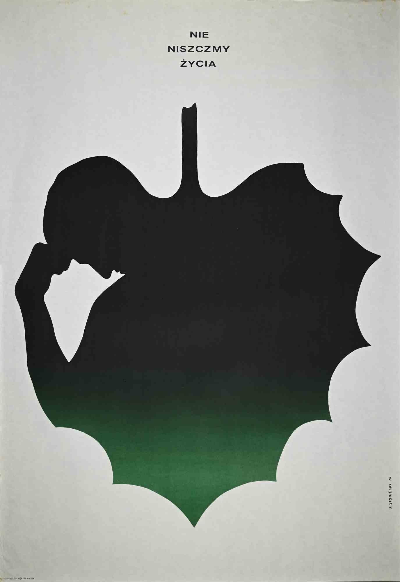 Unknown Figurative Print - Niszczmy Zycia - Vintage Offset Print - 1975