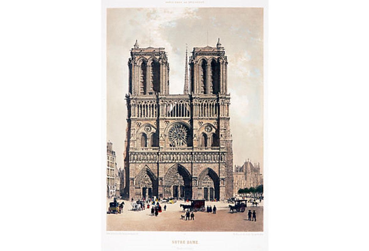 Unknown Landscape Print - Notre Dame Cathedral, Paris