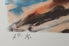 Notre Dame, Modern Lithograph by Lloyd Lozes Goff