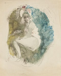 Nude 1930's - Lithograph on Paper - 20th Century