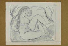 Vintage Nude Girl - Drawing - Mid 20th century