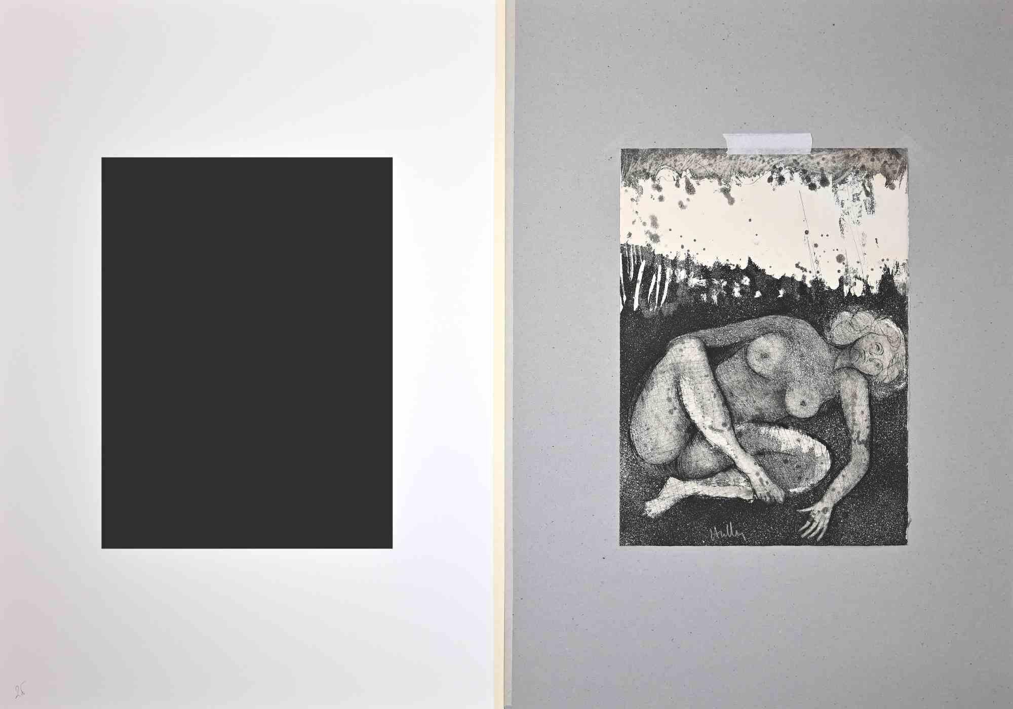 Nude - Original-Radierung - Mitte des 20. Jahrhunderts – Print von Unknown