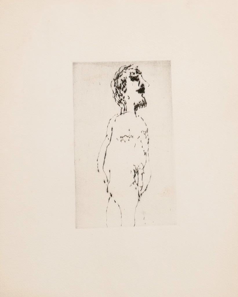 Nu  - Gravure originale sur papier - 20e siècle
