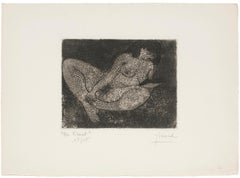 Nude - Etching on Paper - Mid 20th Century