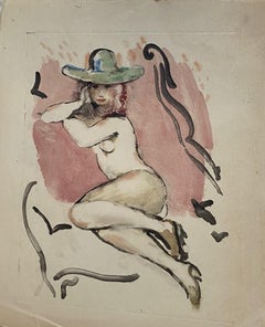 Nude - Original Lithograph - 1930s