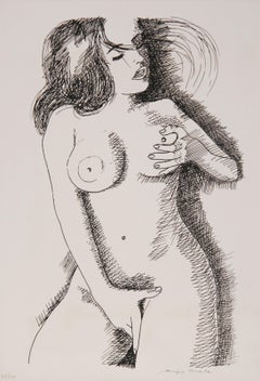 Nude Woman, Modern Screenprint by Biagio Civale