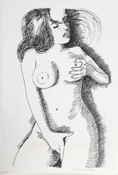 Nude Woman, Modern Screenprint by Biagio Civale