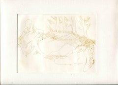 Nudes in the Wood - Original Etching and Drypoint - Mid-20th Century