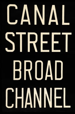 NYC subway sign - Canal Street / Broad Channel