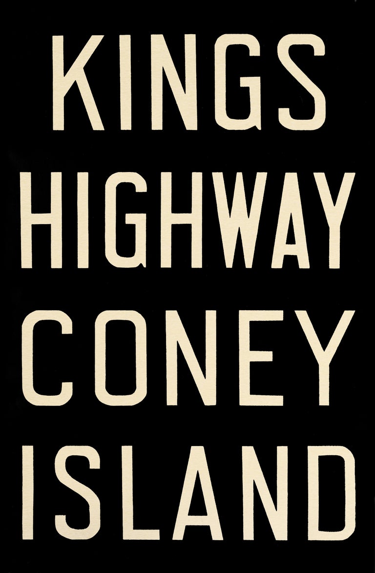 Unknown Figurative Print - NYC subway sign - King's Highway / Coney Island
