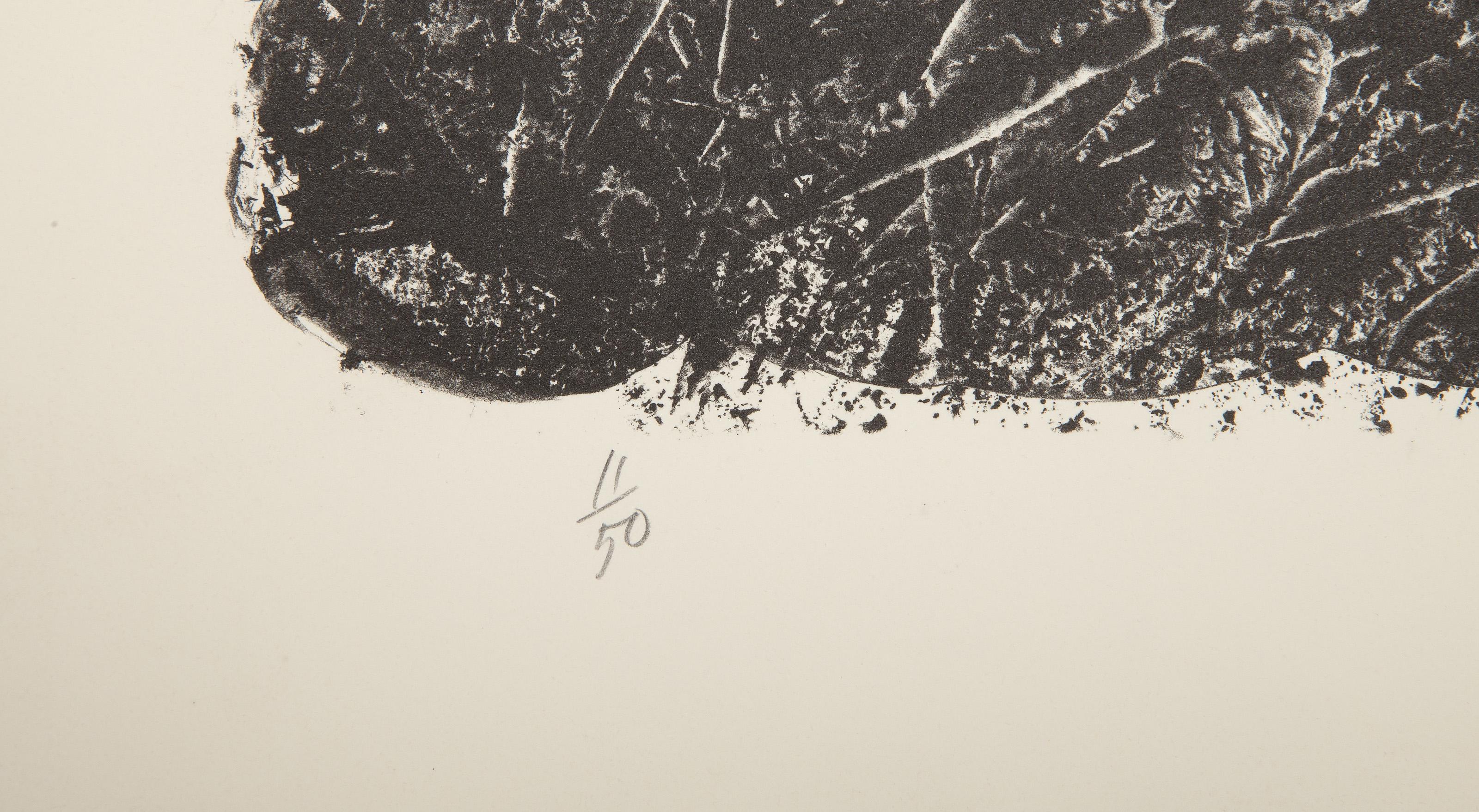 Vecchio ebreo, litografia surrealista di Peters Paone - Print di Peter Paone