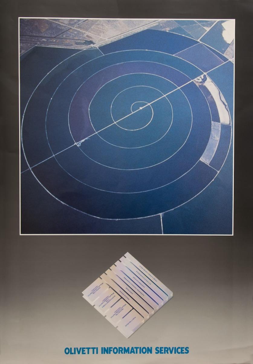 Unknown Figurative Print - Olivetti Information Service - Original Offset Print - 1980s