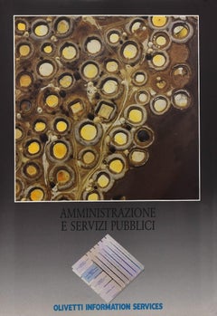 Olivetti Information Service - Vintage Offset Poster - 1980s