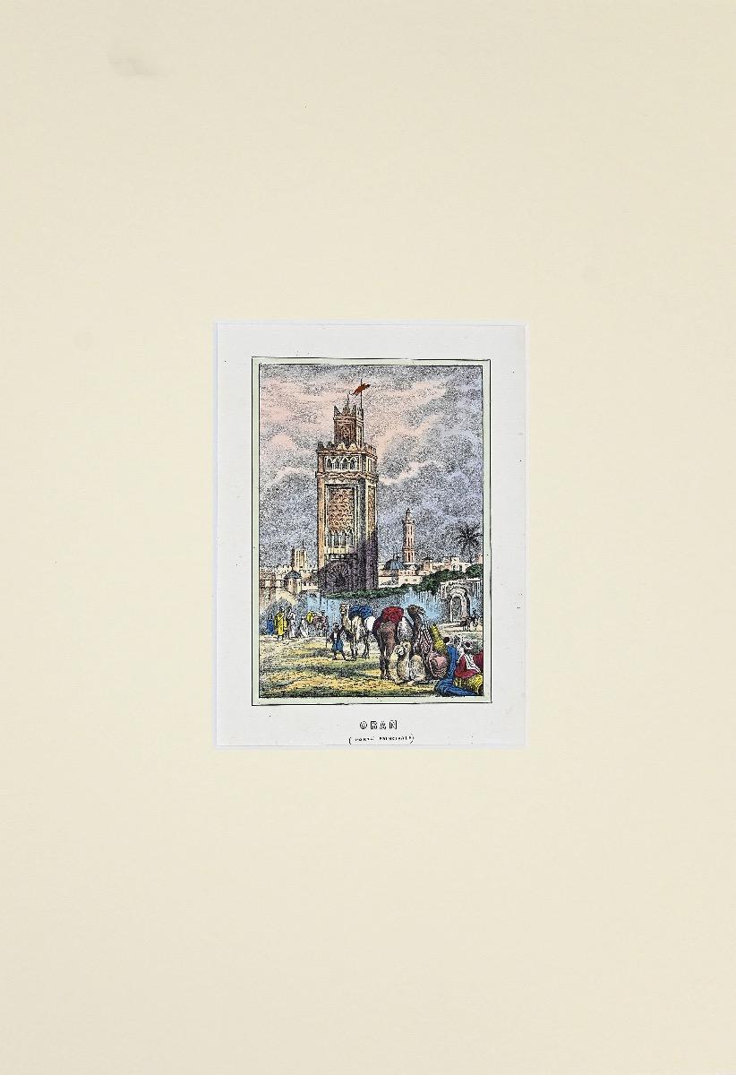 Oran (Main Door) -  Lithograph - 1849 - Print by Unknown