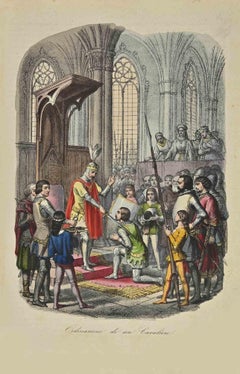 Ordination d'un Chevalier - Lithographie - 1862