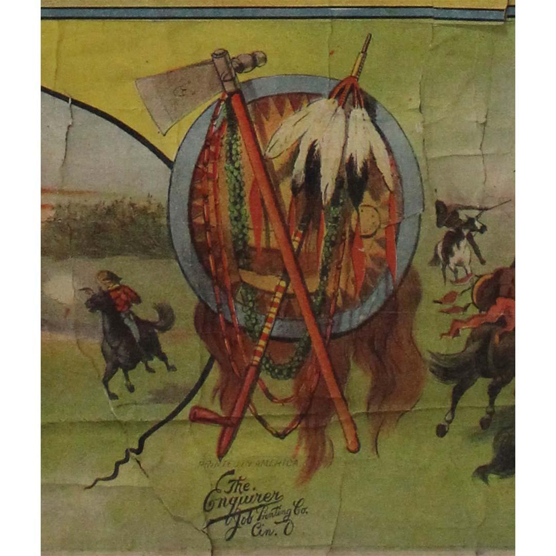 Original 1905 lithographic poster for the Buffalo Bill’s Wild West show 1