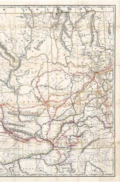 Original 1917 Railroad Map of Washington State  railway map